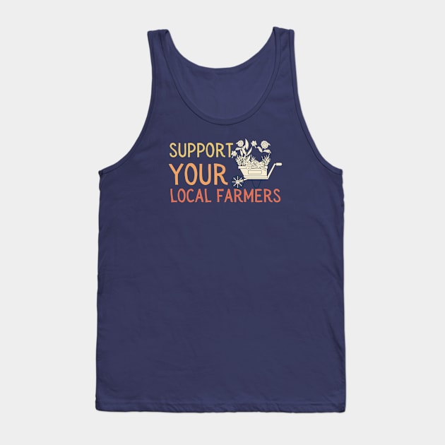 Support local farmers flowers Tank Top by High Altitude